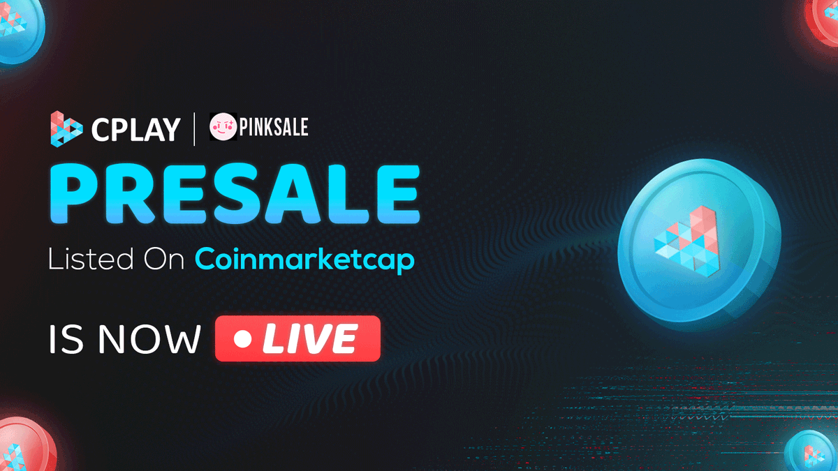 CplayNetwork's tweet photo. 🔥CPLAY PRESALE - 272 BNB RAISED🔥  

💎Presale link: https://t.co/NpsQczIfUm

🌀 Listed on Coinmarketcap
🛡 Audited by Coinscope
🚀 Hardcap: 500 BNB
🔰 Listing on: Pancakeswap. 
🌍 JOIN COMMUNITY > @CPLAY_Network
🚀 HARD 500 BNB SOON 🚀

💥GET YOUR CPLAY TOKEN  BEFORE SOLDOUT💥 https://t.co/m2OJ5OEMPF