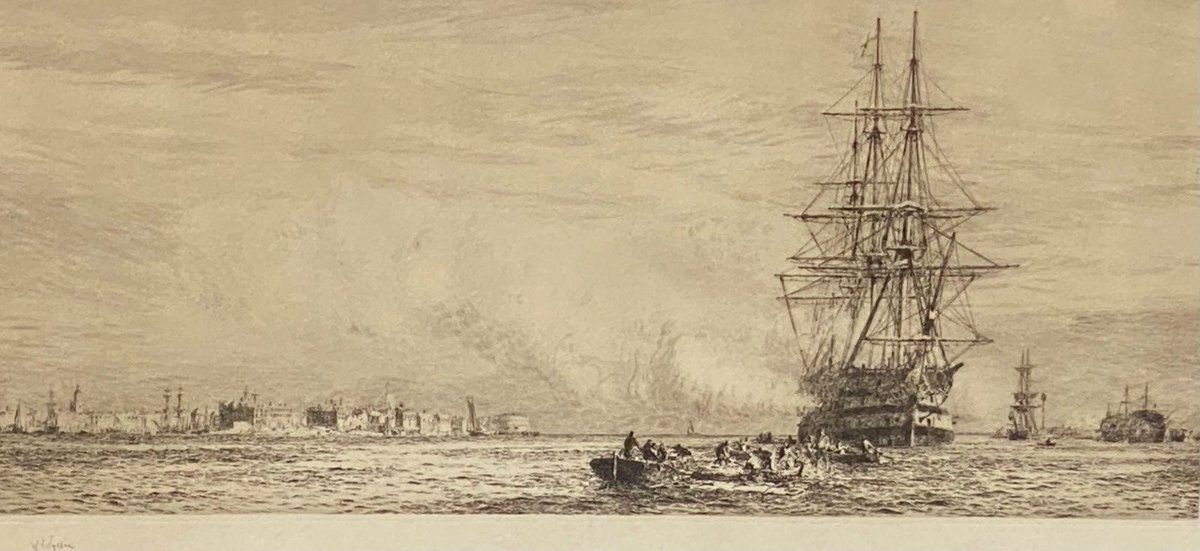 RogersJonesCo1's tweet photo. DELIVERED FOR AUCTION THIS WEEK
William Lionel Wyllie etching - HMS Victory at Portsmouth Harbour ⛵️ 🏴
ESTIMATE: £250 - 350
AUCTION: Jewellery & Collectables
DATE: February 15th
#etching #marineart #maritime #Victory #AuctioneersInWales https://t.co/eyPuL1eqMT