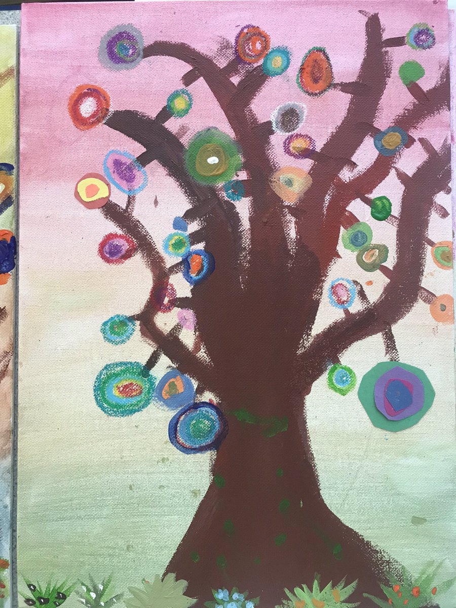 MrsPatmore_'s tweet photo. A selection of many wonderful creations from my Y4 class at @RectorySchool. They were inspired by the artist Kandinsky and his abstract work. So many talented artists in this class 👩‍🎨❤️ https://t.co/VnzFeFHUvk