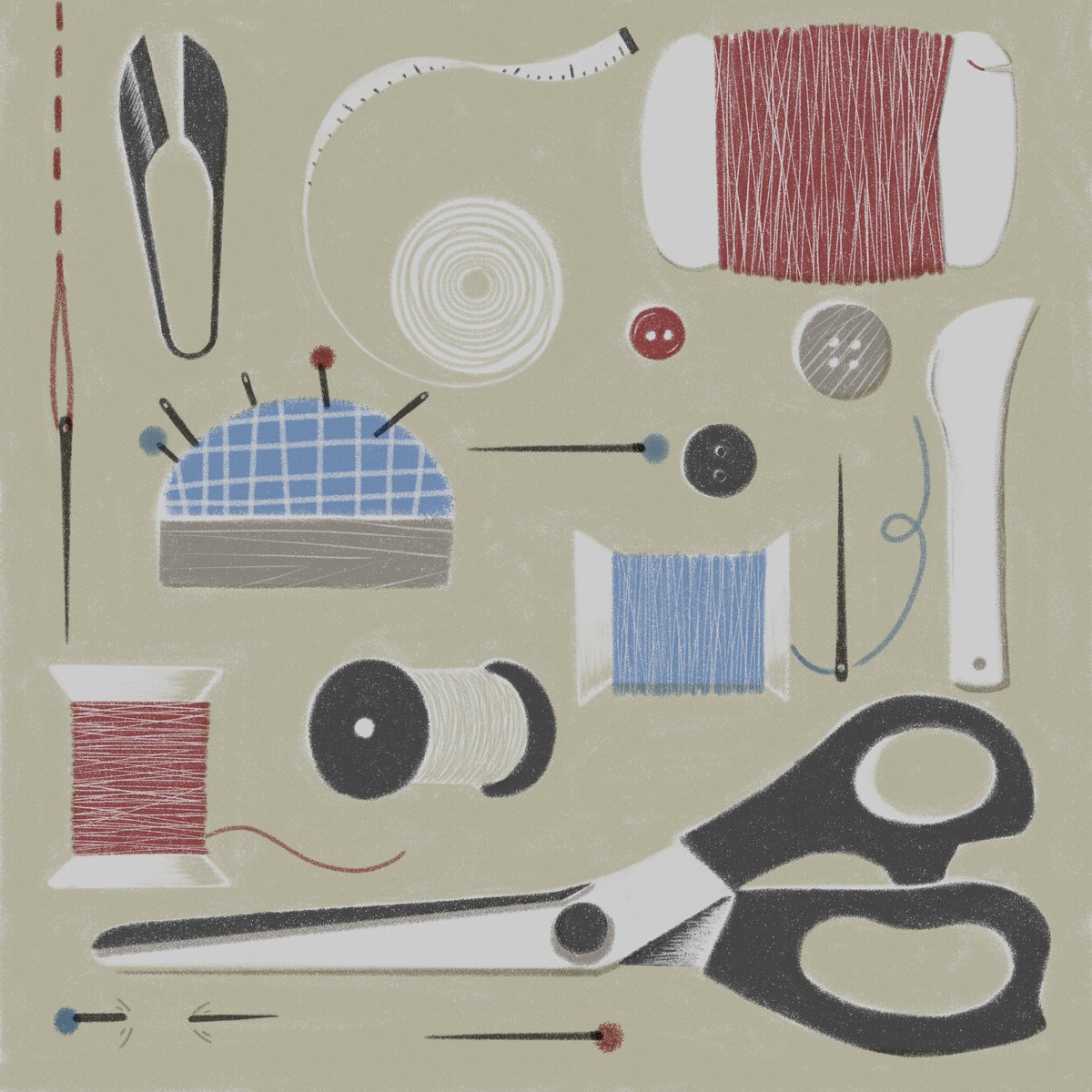 تويتر よしだかずね على تويتر 道具シリーズ 裁縫 イラスト 裁縫 道具 生活 Illustration Sewing Tool Life T Co Jjtsqpjngx