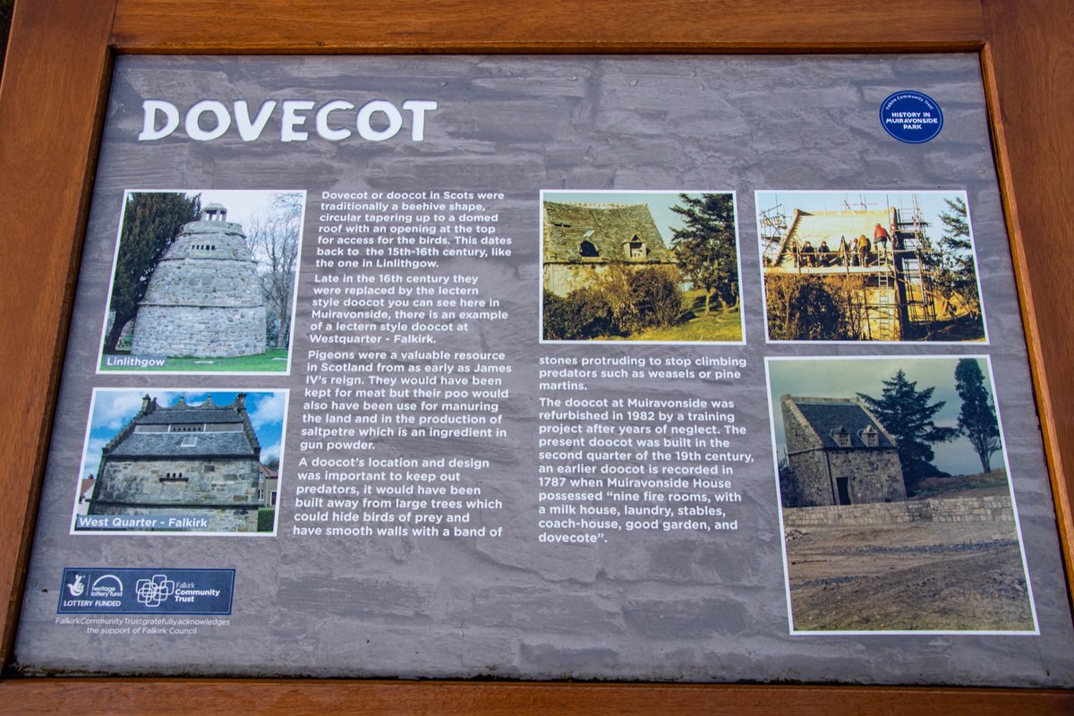 Stravaig_Aboot's tweet photo. Early 19thC #doocot at #Muiravonside Country Park. Muiravonside House, now demolished, was built in 1604 &amp; extended several times in the 17th, 18th and 19thC. I suspect #dovecot may have been built earlier &amp; remodelled in 19thC. https://t.co/U2uvxmC91M