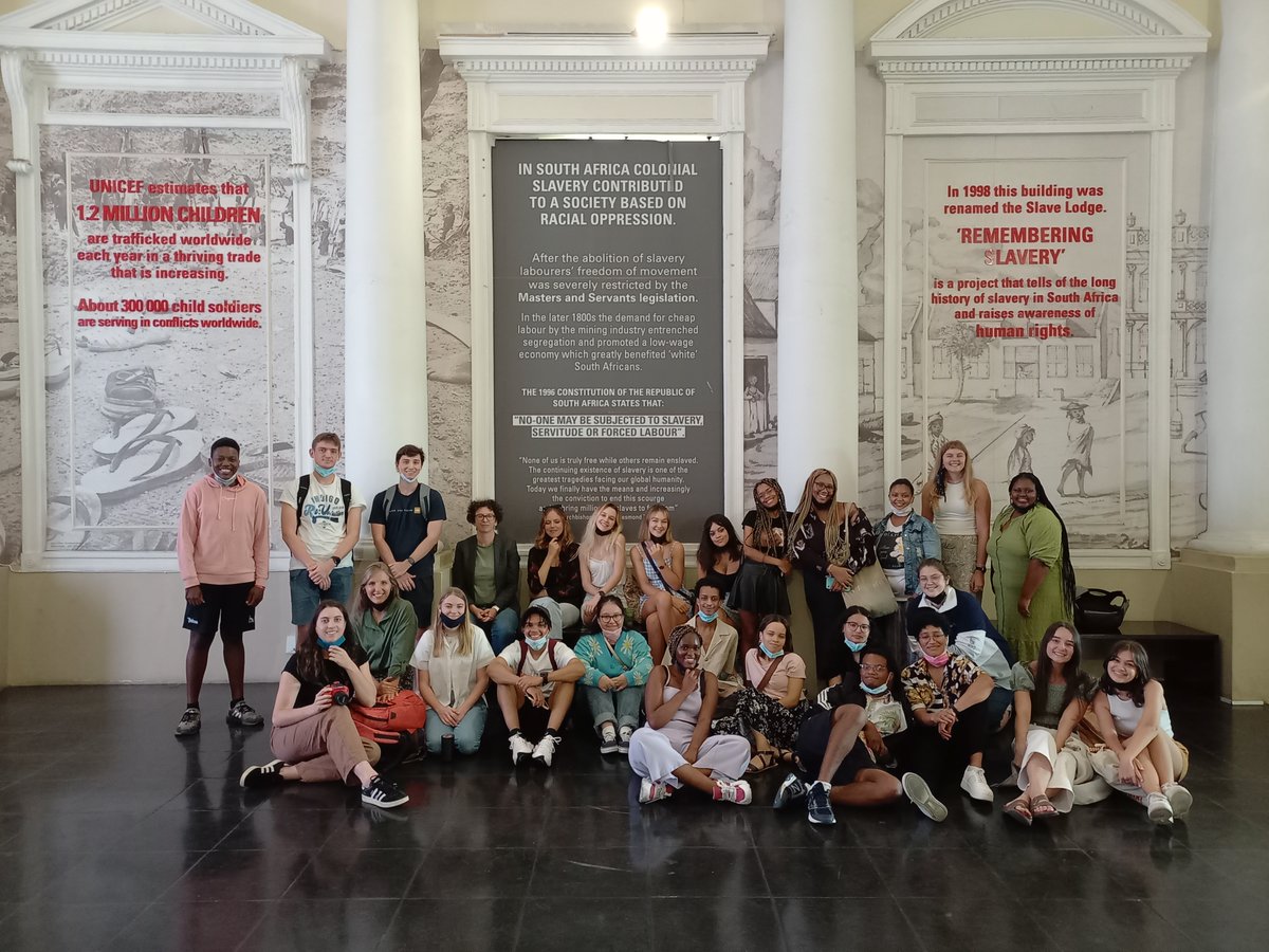 StelliesJourn's tweet photo. Field trip by BAHons Journalism class of 2022 to @Iziko_Museums Slave Lodge and Bo-Kaap Museum. Insightful and thought-provoking conversations with Ms Najumoeniesa Damon, who has decades of research experience #historyincontext #aspiringjournalists #wordsmatter https://t.co/1PBC1UwICT