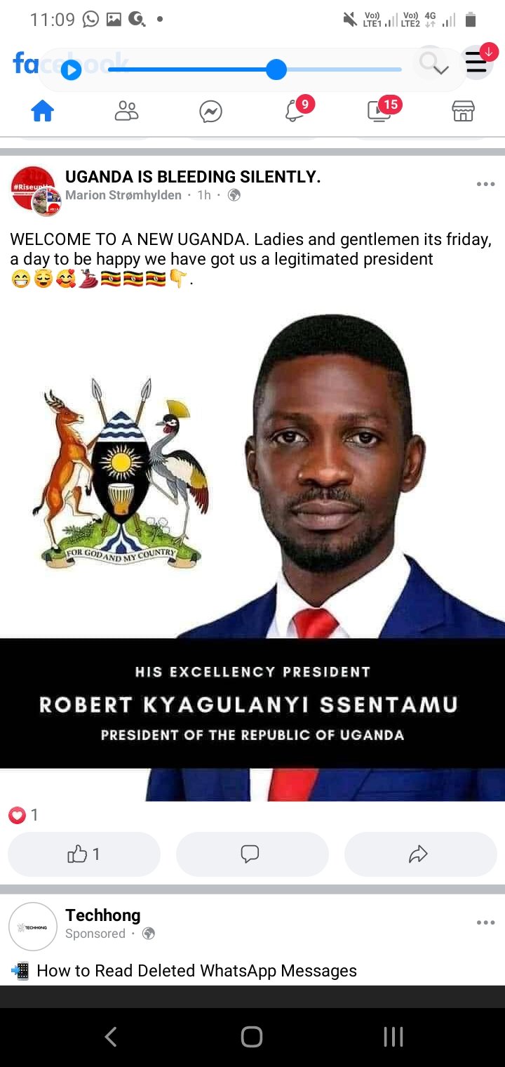 HAPPY BIRTHDAY TO OUR ELECTED PLESIDENT OF  UGANDA HIS EXELLENCE ROBEKYAGULANYI SSENTAMU  AK BOBI WINE 