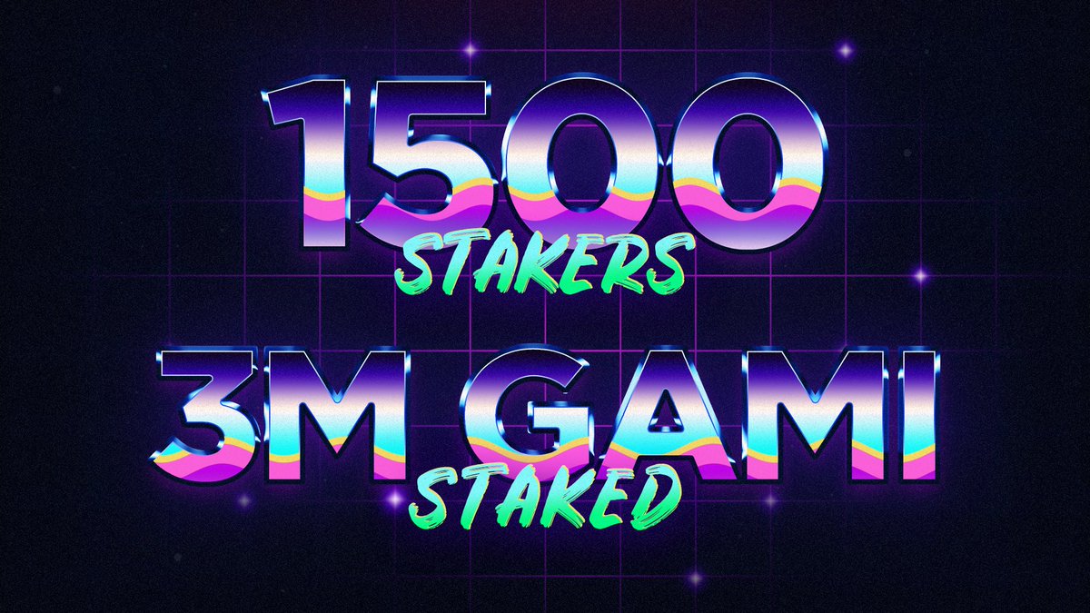gamiworld's tweet photo. Our family is the best kind of family! ♥️♥️

Thank you for being with us while we reach another milestone. 🚀🚀🥳

1500 stakers staked over 3M $GAMI 👀📸

#gamiworld https://t.co/R09zii35lM