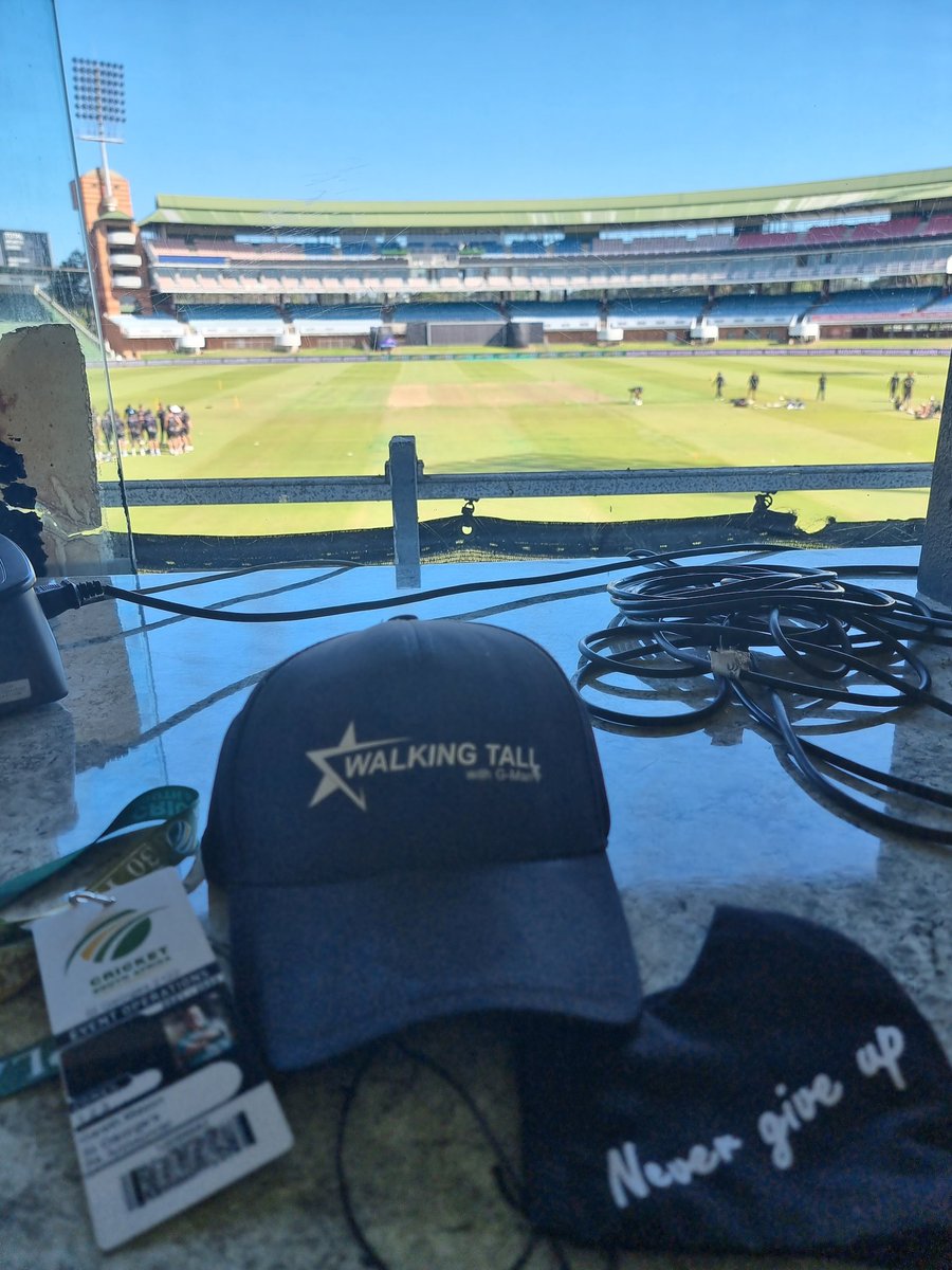 I don't have words, this is my office for the weekend, currently filled with so many emotions my dream has come true...

So many people said why cricket you will never go anywhere... Well look at me know ladies and gents. 

#sscricket #cricket #CSAT20Challenge #SouthAfrica #CSA