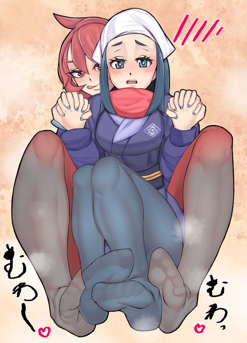 「ねえ、ショウちゃん。どっちがにおうかトレーナーくんに嗅いでもらおうよ♡」 