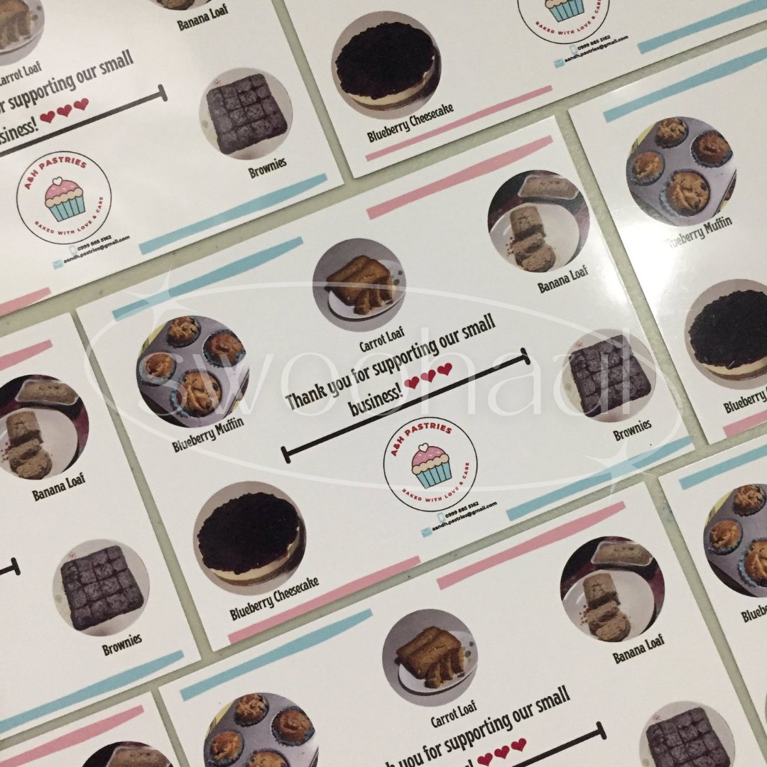 swoohaul's tweet photo. ꒰ #madebyswoohaul ꒱

another new customer availed my printing service for their pastry business. thank you for trusting me to support your business! more powers 🤍 https://t.co/GTAgkAn3U6