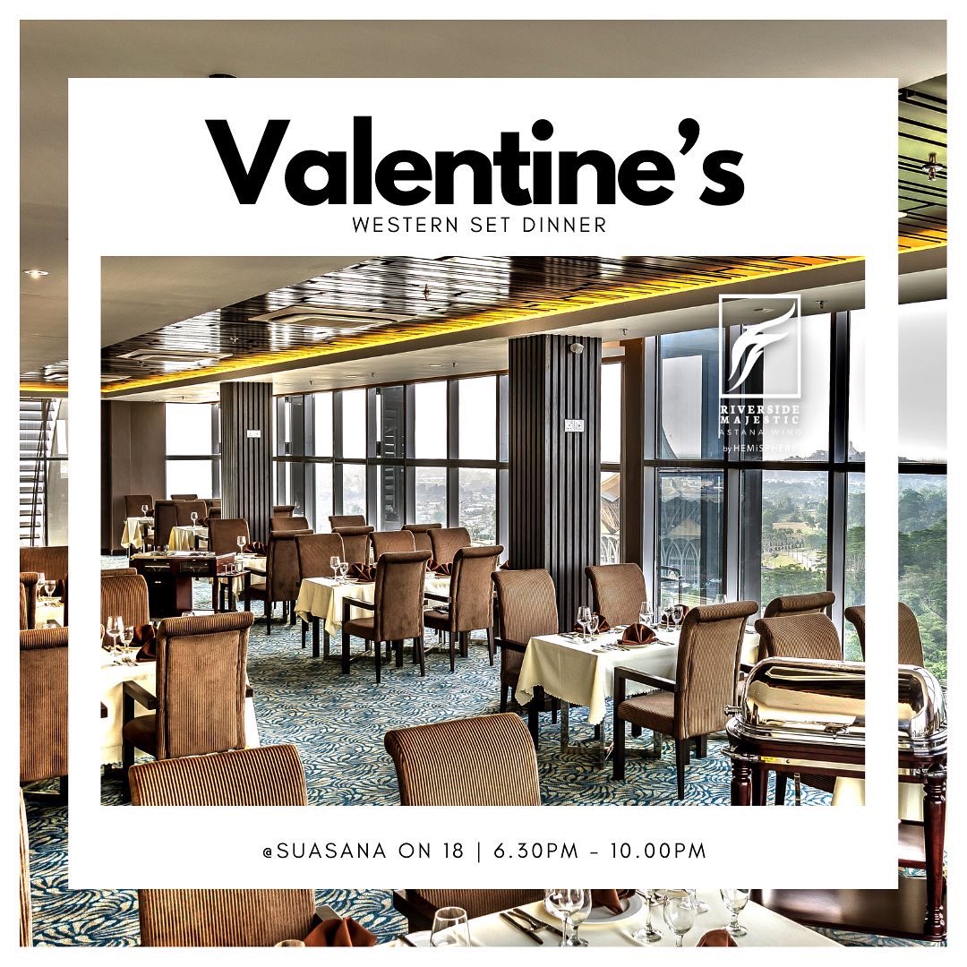 RMHAstanaWing's tweet photo. Enjoy a romantic fine dining experience at Suasana on 18 OR feast on a buffet at the Sape Restaurant on Valentine's Day.
 
1) Valentine’s Western Set Dinner https://t.co/qN96c5x3E5
2) Valentine’s Day Buffet Dinner https://t.co/l2cRsIiiZw https://t.co/EXjkrChLaN