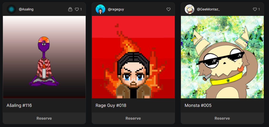 Bought these 3 NFTs from these 3 awesome creator today! 👻💕

@AsalingNFT 
<a href="/RageGuy00/">RageGuy</a> 
<a href="/GeeMonstaZ/">GeeMonsta_NFT</a> 

#WAGMI #NFT #pentasian #pentasio