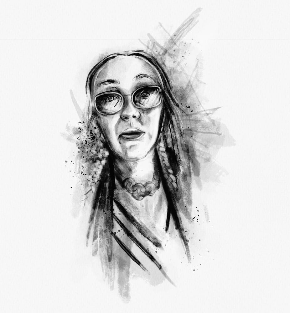 Hey everyone! Check out this AMAZING art piece I commissioned from <a href="/electreic/">𝕯𝖊𝖑𝖎𝖑𝖆𝖍💕🎨</a> 

It's a black and gray art piece that's  I'm going to have turn into a tattoo!

(That is my mother, and her name is butterfly)