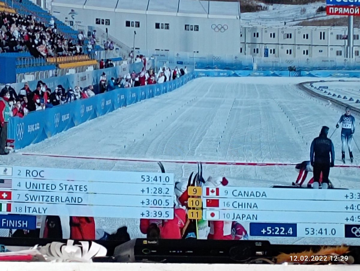 Победа!!!
Наши выйграли эстафету!!!!!! 
Болели на равне с Губерниевым до слез! 
Ааа!! Наши девочки самые лучшие!