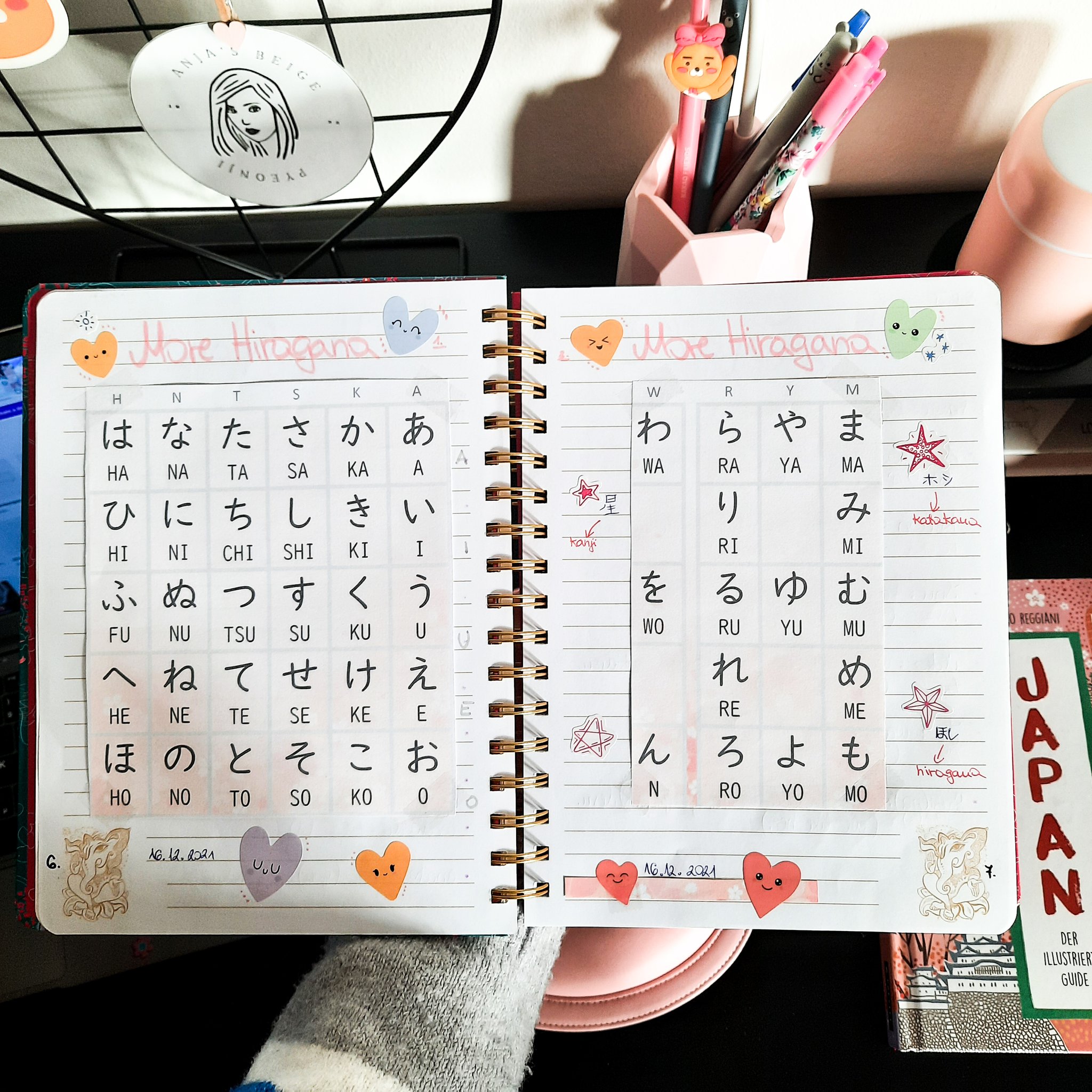 Anja S Beige Pyeonji My Cute Hiragana Chart Langtwt Studytwt Nihongo T Co Bkguun9v81 Twitter