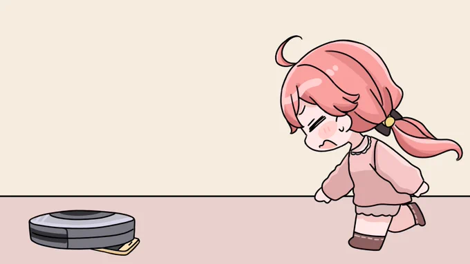 ルンバくんに意地悪されるみこち

#miko_Art 
