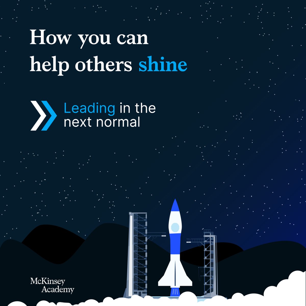Name it 💡
Explain it 🗣️
Amplify it 📣

Use the 2 Minute Boost tool to help your team shine.

Learn more about McKinsey Academy: mck.co/3oGwRMD