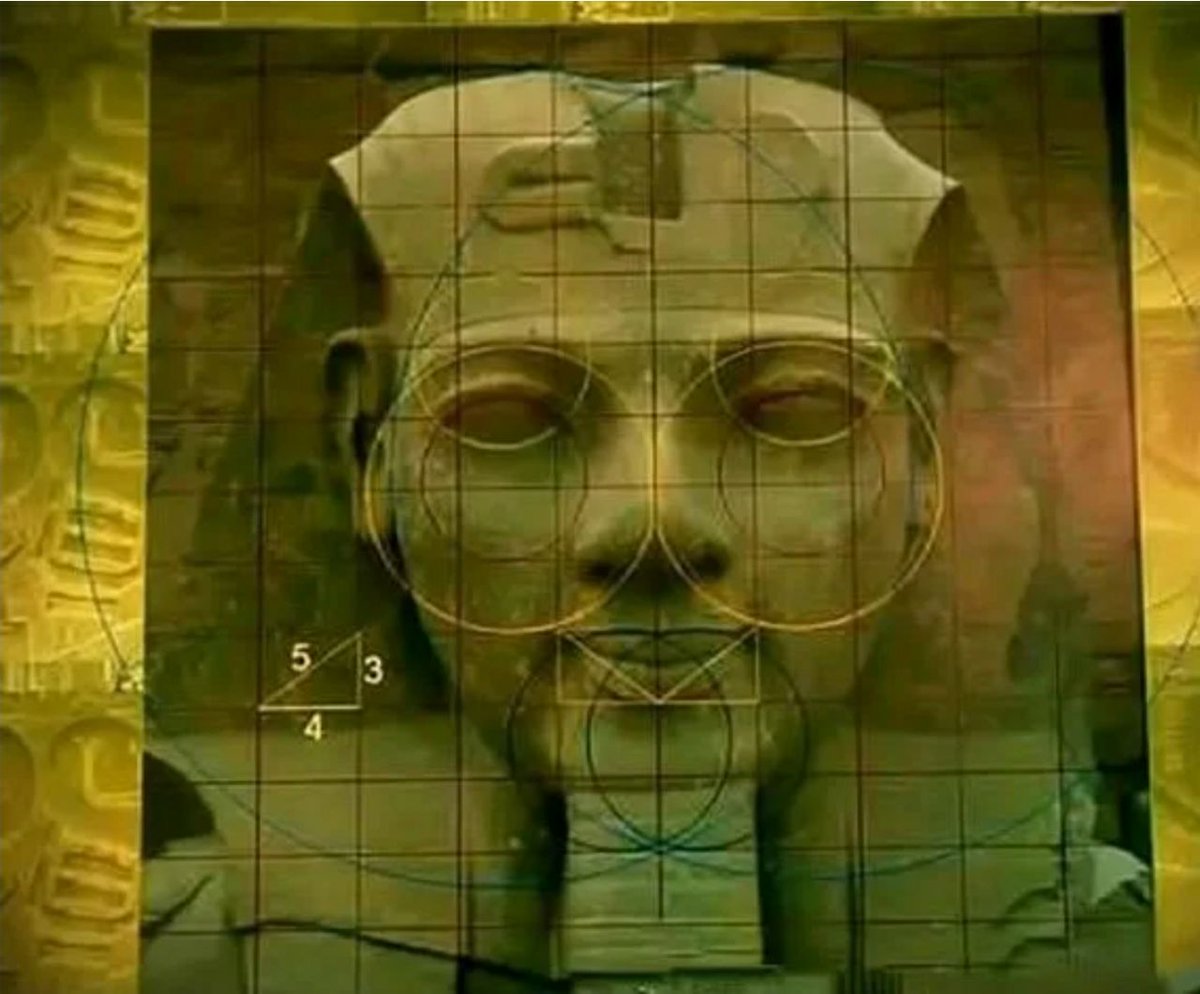 1sthisr34l's tweet photo. If you run the image of the sculpture of Ramses II through the computer, it turns out that it is perfectly symmetrical to within 1 mm.
#hammerandchisel #historyisalie https://t.co/RjSPzFRmcU
