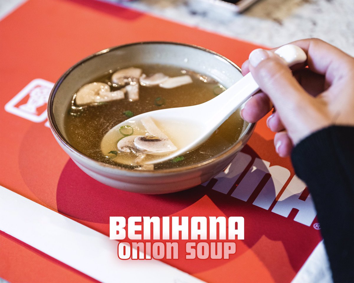 #BenihanaOnionSoup
There isn’t a better way to start your meal !
Benihana Onion Soup is the best choice to start your meal with
📍Soon at Villagio Mall
لا يوجد طريقة أفضل لبدء وجبتك
شوربة البصل الخيار الأفضل لأي بداية قبل الوجبة الرئيسية
📍قريبًا في فيلاجيو مول
