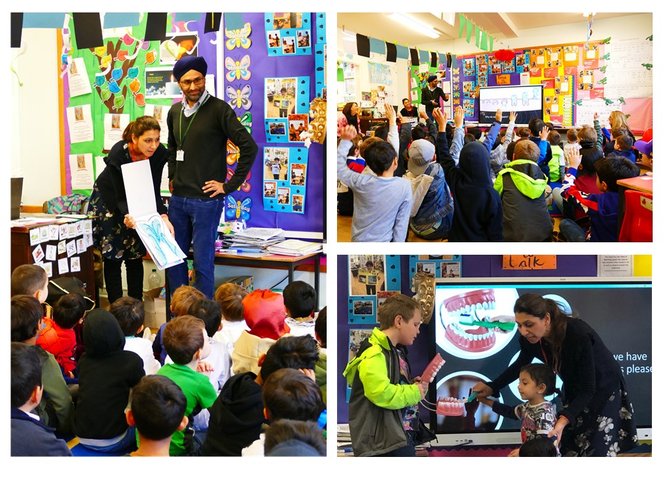 We would like to thank parents, Dr &amp; Dr Puri for joining the Pre-Prep on Friday, teaching the boys all about the importance of looking after their teeth, dental hygiene and healthy eating as part of PSHE Day. Hopefully, lots of enthusiasm about teeth brushing will follow! 🦷💦🍎