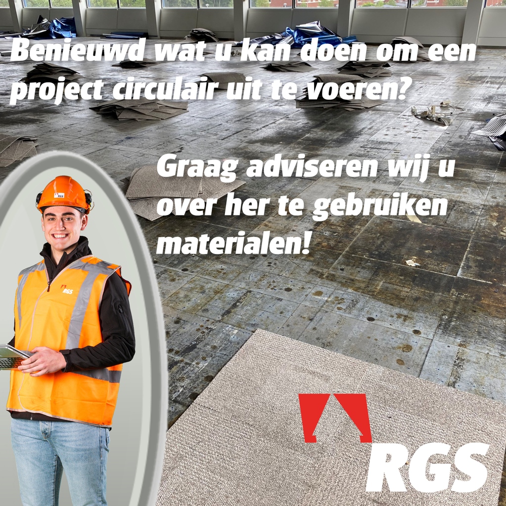 Deze week is de Week van de Circulaire Economie. Bij RGS besteden we hier uitgebreid aandacht aan.

Benieuwd wat u kan doen? Neem contact op met onze circulair manager, Job, via 06-11 68 03 53!

#teamRGS #circulair #circulaireeconomie