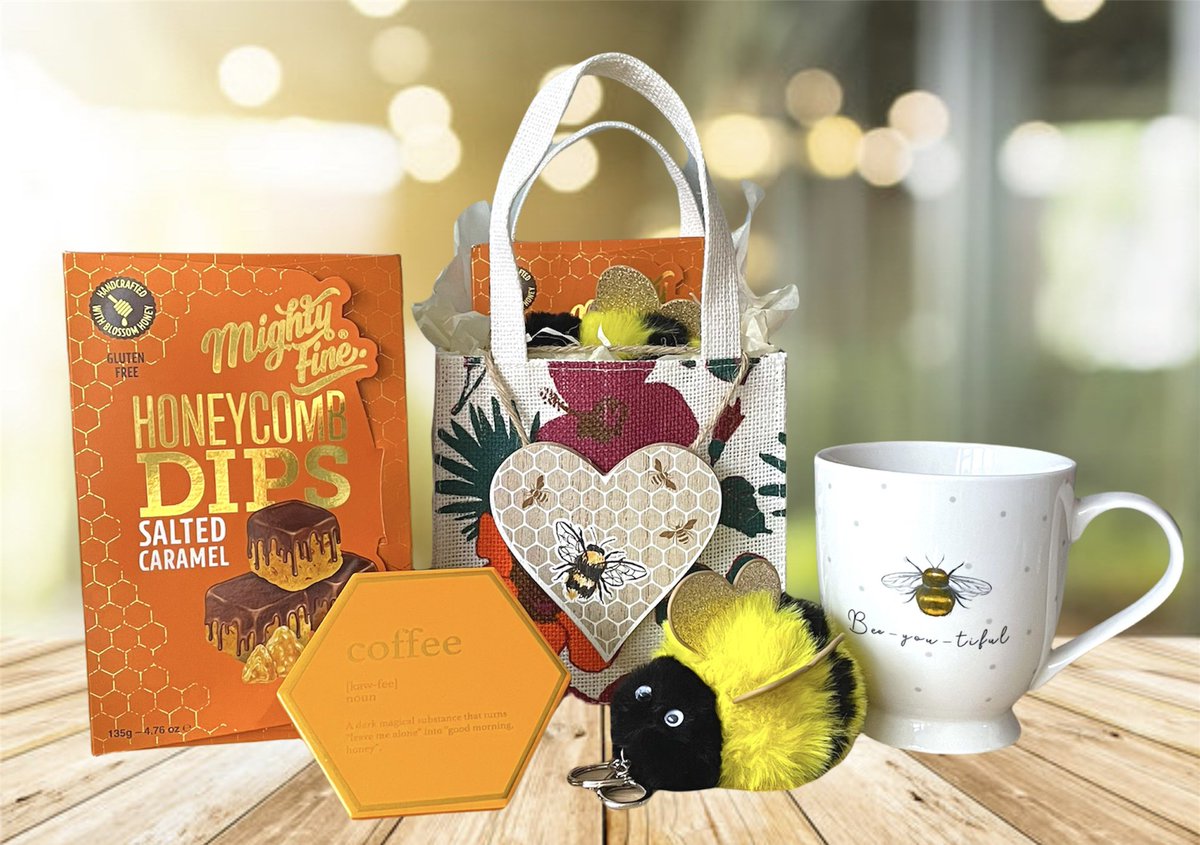 JuteAdoreHamper's tweet photo. Need a #gift for a friend’s #birthday or want to cheer someone up with a special #bee themed #giftidea?

https://t.co/eIXvkgNJqU

#UKGiftAM #UKGiftHour #springgiftsday #handmade #CoffeeTime #honey https://t.co/vivJuTcA0G