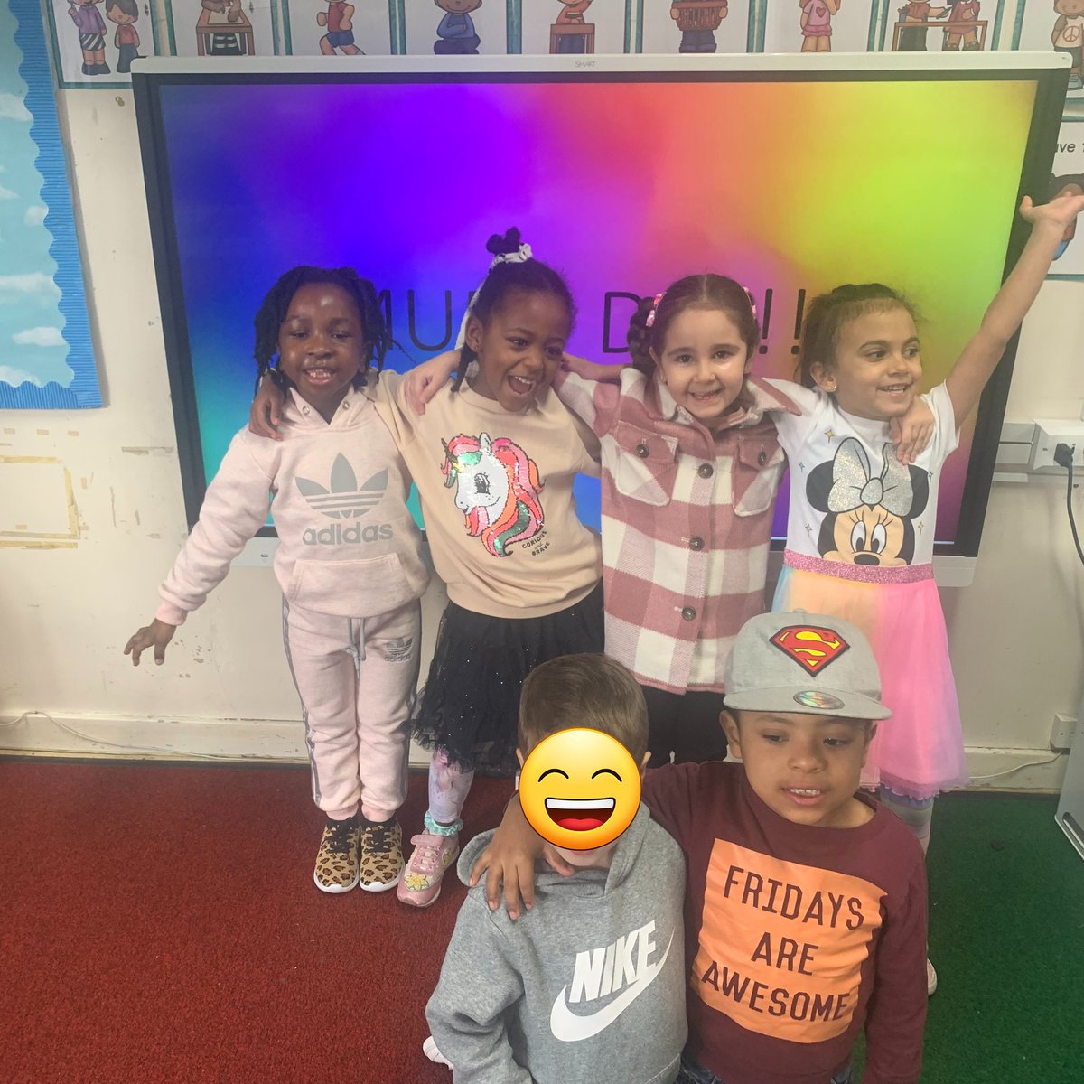 ststephensSW8's tweet photo. Year 1 showing off their casual attire as part of non-uniform day for charity πππππππ§¦ππ₯»#StStephensCommunity #StStephensYear1 #FridayFeeling #hardshipfund @ststephensSW8 @StSDeputy @StSInclusion https://t.co/n7MazZpGRQ