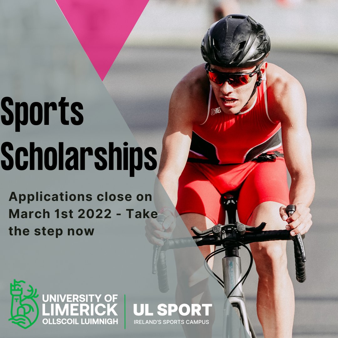 ULimsport's tweet photo. Our Sports Scholarship Applications are open and will close on March 1st. If you want to be part of our Sports Scholarship programme fill in your application on our website. #HighPerformace #EliteAthlete #SportAcademy #BeMore #PushYourLimits #Driven #MyTeamIsUL https://t.co/mA8qqahoc8