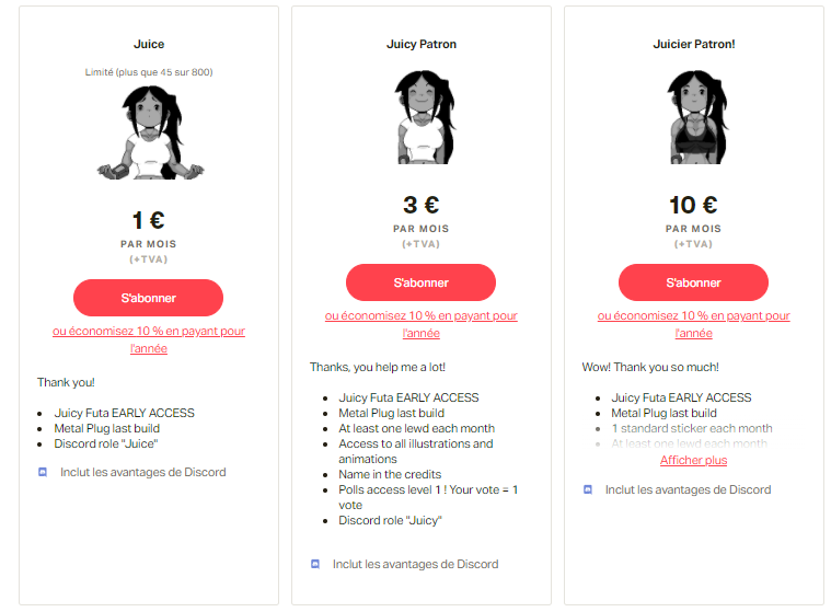 Only 45 slots left for the 1€ tier on Patreon! 😮
Your support is really amazing, I can never thank you enough 💜🥰