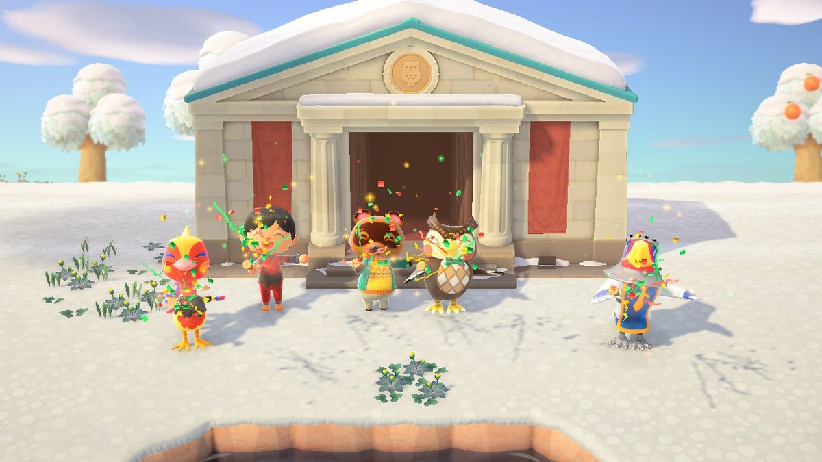 putrarp's tweet photo. mowmowlad museum grand opening #AnimalCrossing #ACNH #NintendoSwitch https://t.co/M5hX7erAUM
