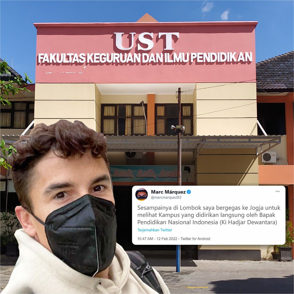 ustjogofficial's tweet photo. MM93 aja langsung main ke UST untuk ngecek kampus kita yang terkenal itu… yuk segera gabung menjadi Dewantara Muda yang Unggul 
Hubungi team Pmb Ust di nomor nomor 
087839841888, 
082225266111, atau 
085747435556 
untuk informasi lebih lanjut https://t.co/JloWRjjNi9
