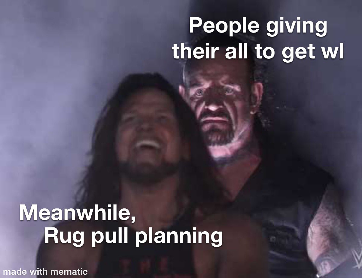 mishthithukral's tweet photo. Basically, every whitelist I ever got. #NFT #rugpull #BEHYPE #Squiggles #meme https://t.co/i8EdofcDkm