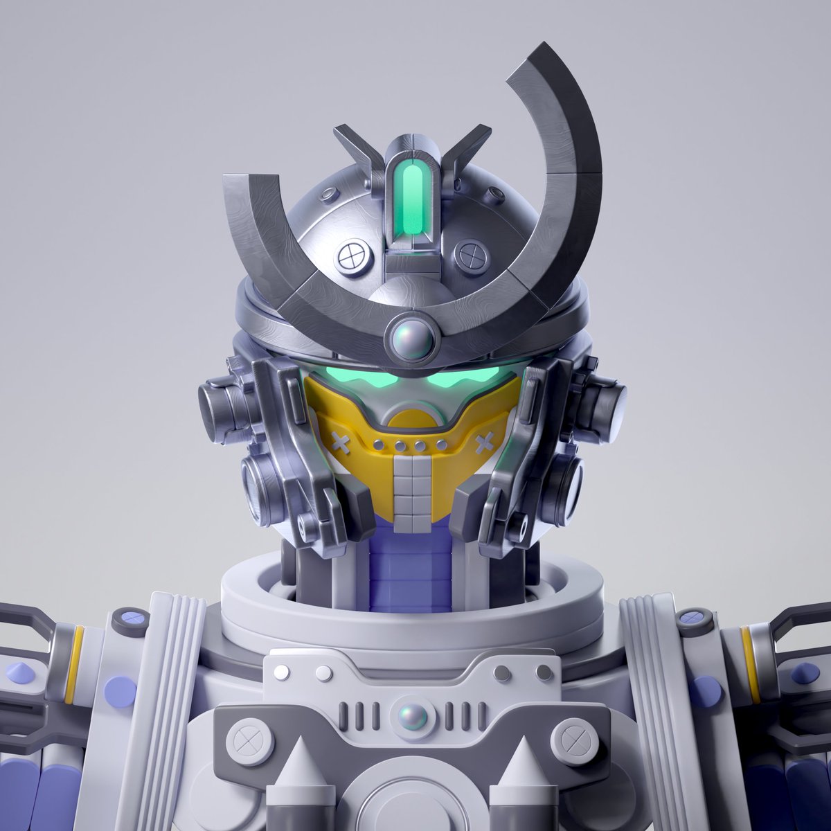 m1212v's tweet photo. #MekaOfTheDay: Day 60

Meka #7422 &amp; #7832 (#F9Faction) - I love how the silver helmets on these F9's look. The yellow accent and the all black are also unique features.

#MekaVerse  #MEKAGANG #NFTs #NFT
@MekaVerse https://t.co/nVOfuRqi6z