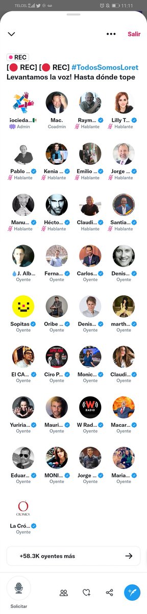 admpubmx's tweet photo. @SocCivilMx Sr. @_30JR40_ hoy 65 mil ciudadanos, periodistas, artistas, de México y el Mundo participaron en este foro que se hizo mundial y el @TwitterSpaces más grande de la historia, con el objetivo de alzar la voz contra una Dictadura &amp; corrupción. Se une? 💥

@SocCivilMx. 🙋🏻‍♂️ https://t.co/6N5irxvdiJ