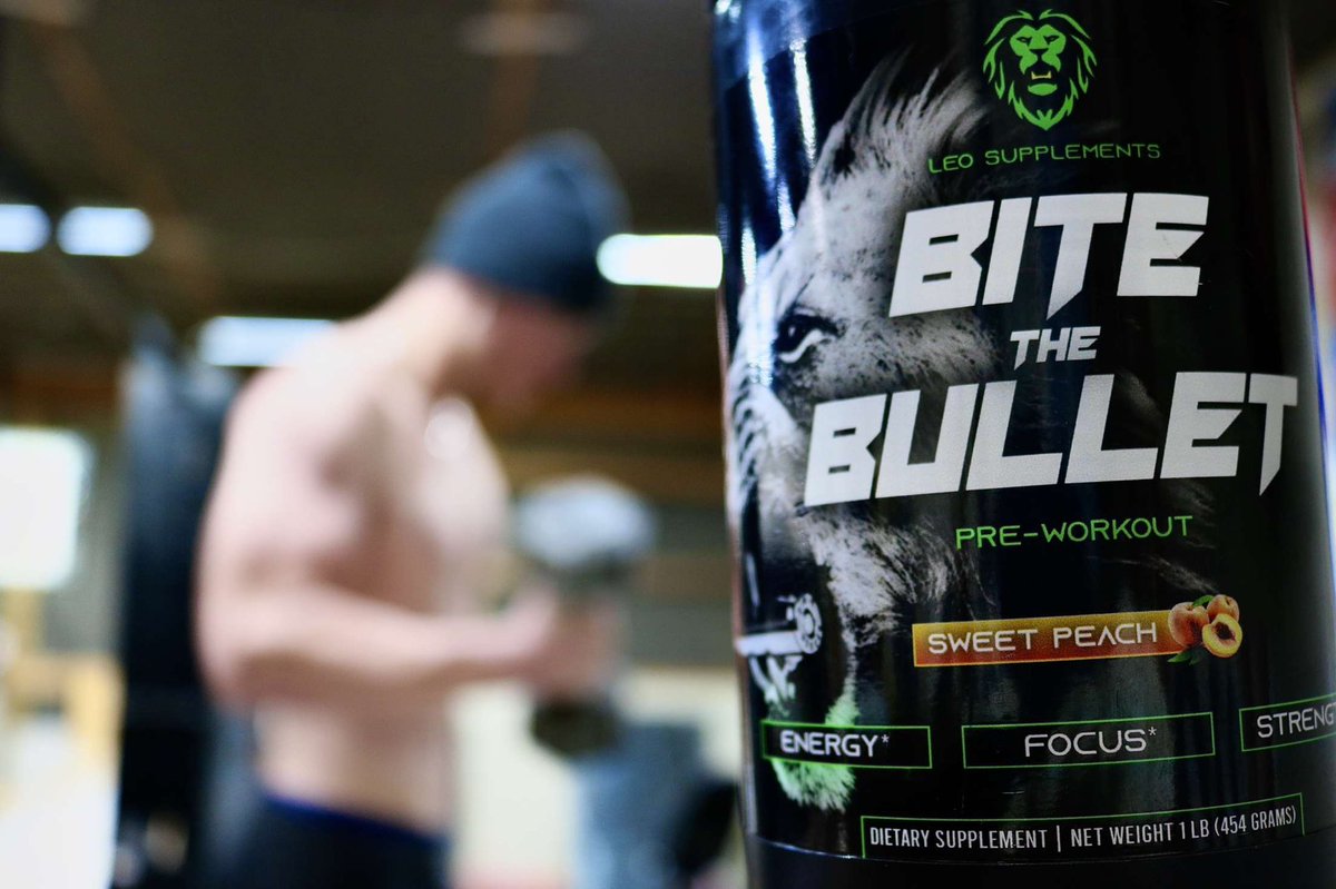 Get a killer pump, energy boost, and increased focus with Bite The Bullet 💪🏽

Go to leosupplements.com to get yours for only $44.99!

#leosupplements #harnessyourlion #kingofthegym #bitethebullet #preworkout #bombsicle #discipline #motivation #lifting #powerlifting