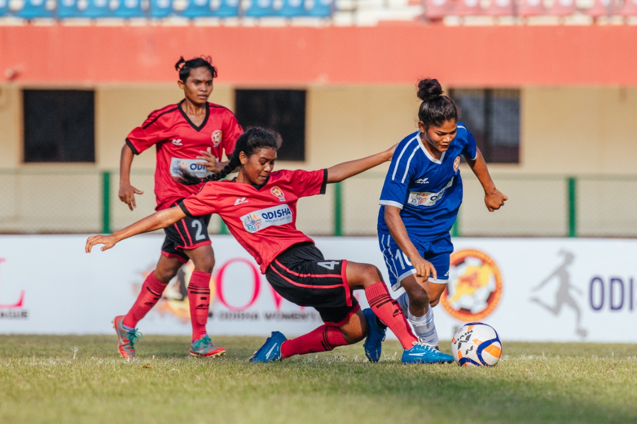 Pyari Xaxa in action at the Odisha women's League 2022 Week 1