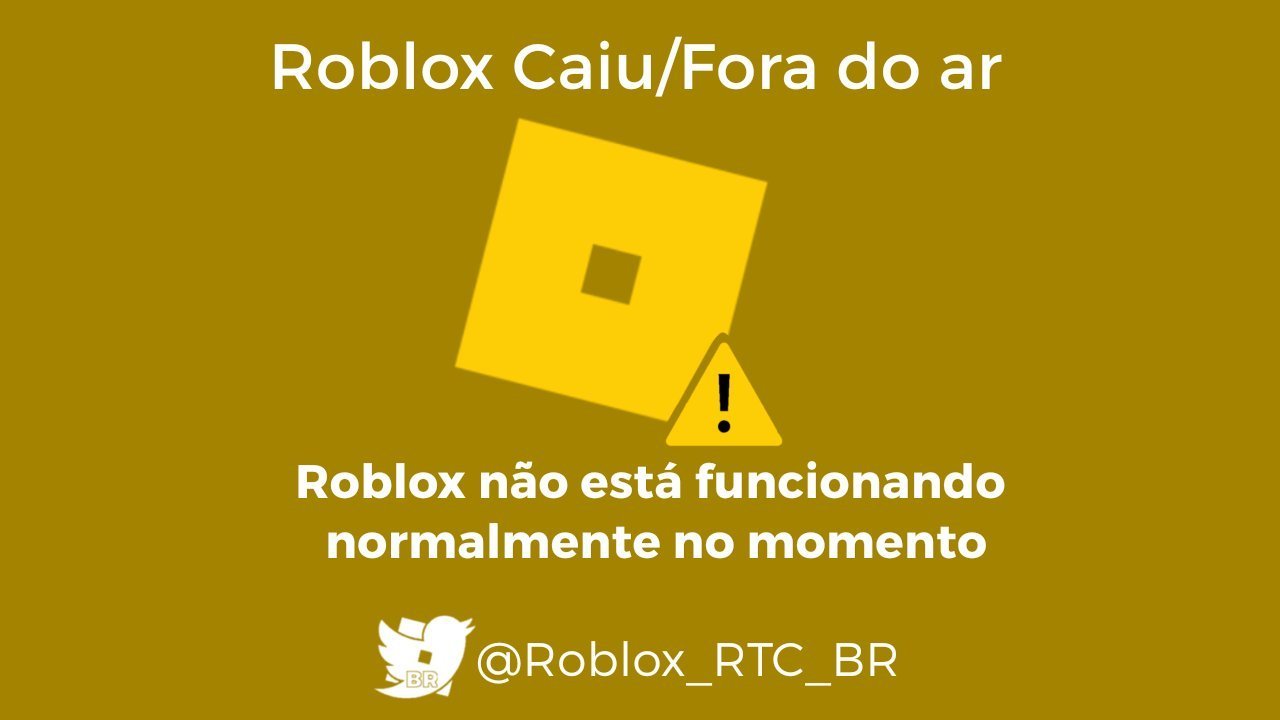 RTC em português  on X: ATUALIZAÇÃO  PROBLEMAS NO ROBLOX: Ao acessar o  site, você poderá ver um banner dizendo: Estamos cientes de que alguns de  vocês estão tendo problemas para