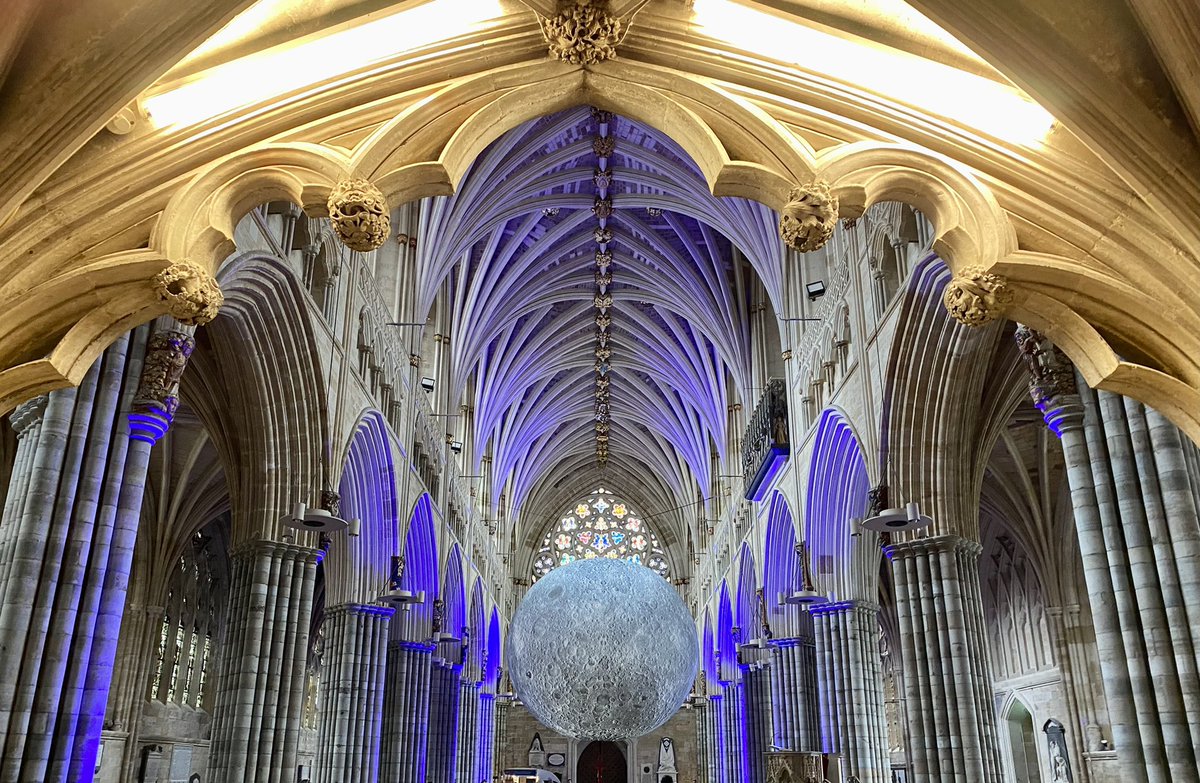 chris_can67's tweet photo. Visiting the #MuseumoftheMoon @ExeterCathedral wonderful… https://t.co/3cFFRn5Oqb