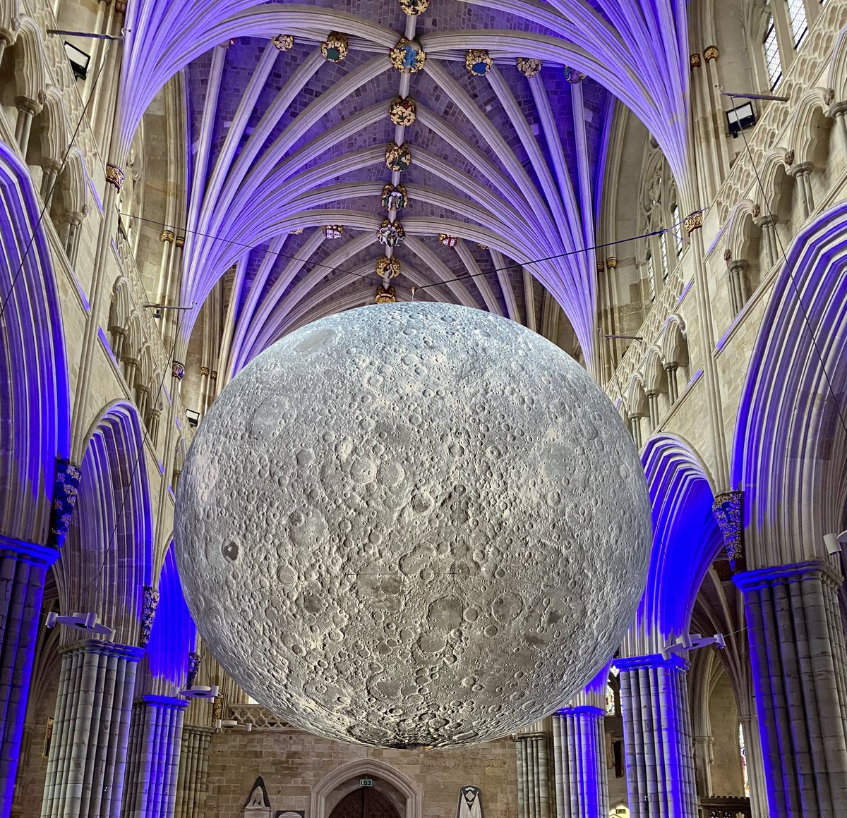 chris_can67's tweet photo. Visiting the #MuseumoftheMoon @ExeterCathedral wonderful… https://t.co/3cFFRn5Oqb