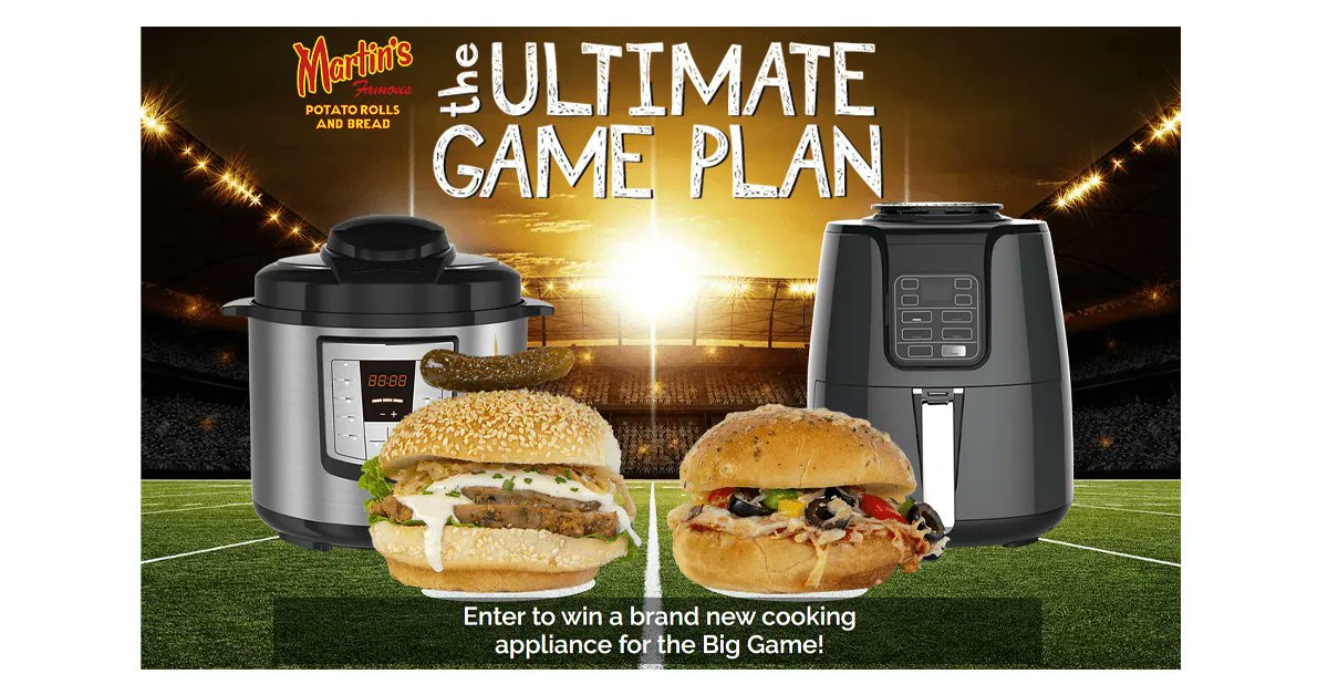 GooseGiveaways's tweet photo. Ends Tomorrow! Martinβs Ultimate Game Plan Sweepstakes β 2 winners
π±οΈ Click below for sweepstakes link and details π https://t.co/KCIC1KazX4
ποΈ US, DC, (48 contig), 18+
#sweepstakes #giveaway #contest #win #giveawaycontest #airfryer #multipot #gamedaysnacks https://t.co/8ygGetoHTv