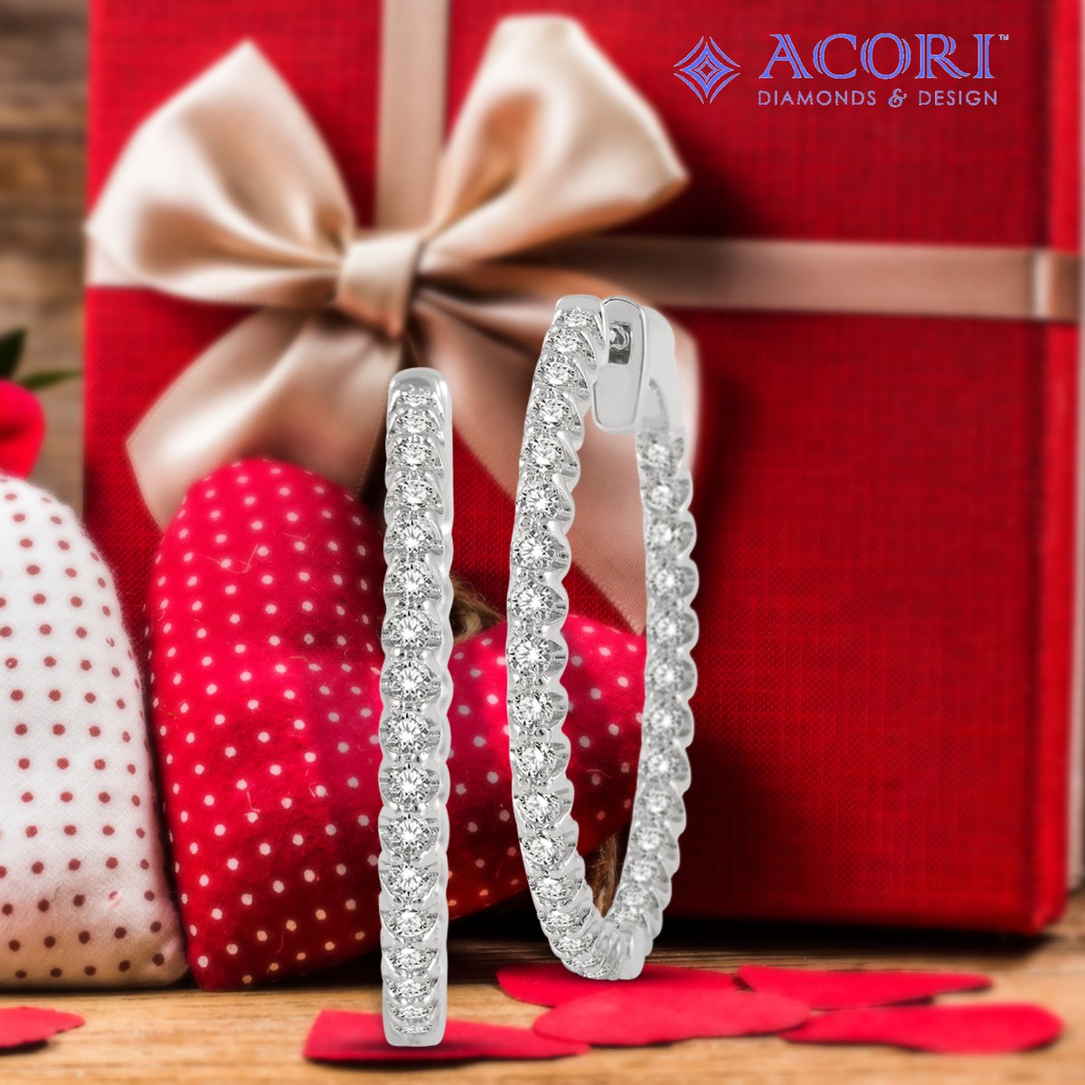 Diamond earrings are the perfect gift for the one you love.
