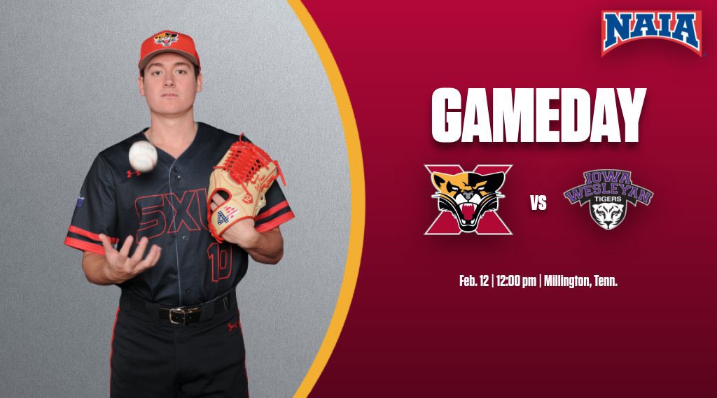 SXUAthletics's tweet photo. .@SXUBaseball plays Iowa Wesleyan in a DH starting at Noon central today in Millington, Tenn.! #GoCougs🐾⚾️ #WeAreSXU https://t.co/MsH2eLEcLN