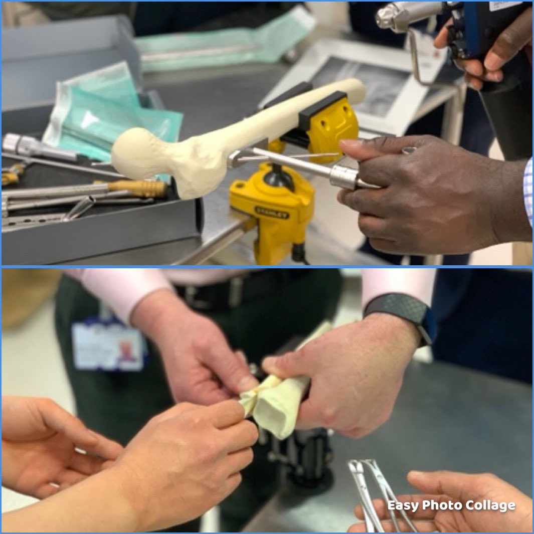 Excellent practical skills on display from all candidates... @DePuySynthes #orthotwitter