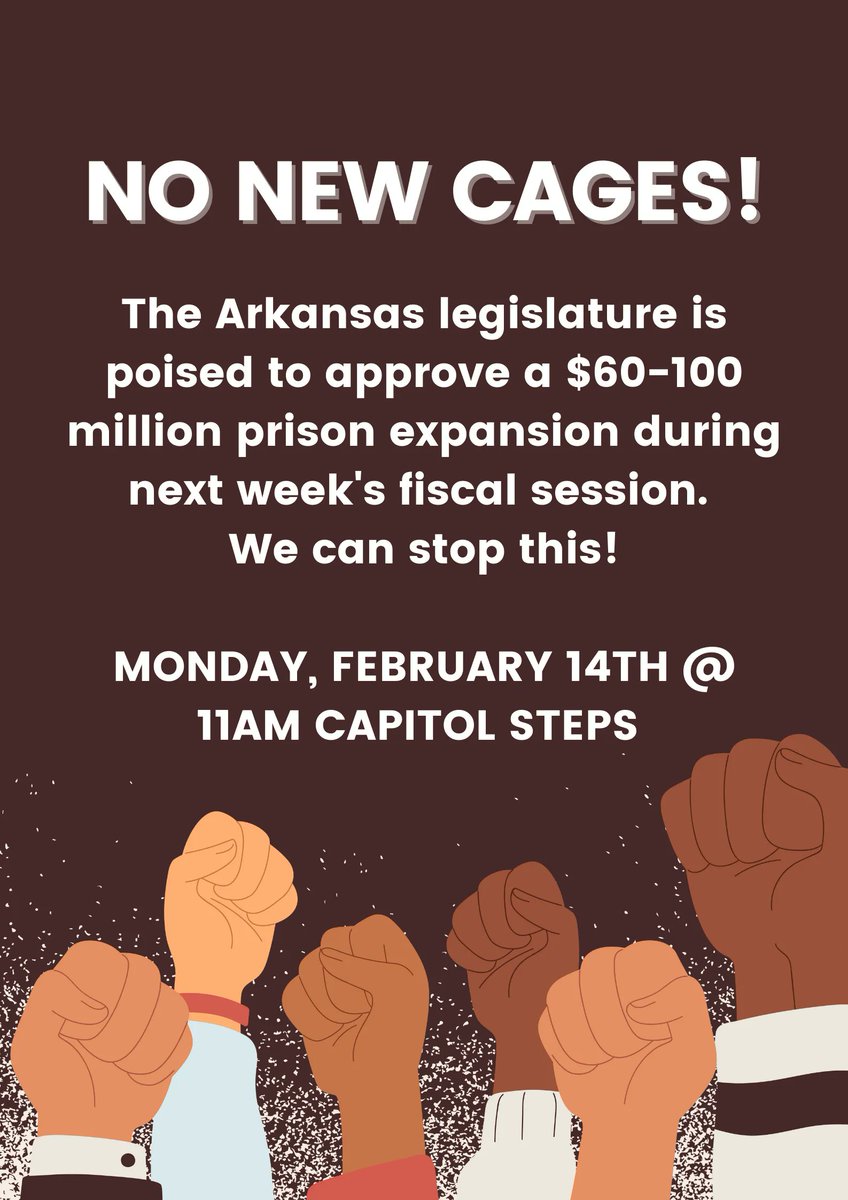 Join us Monday at 11am at the Arkansas State Capitol.