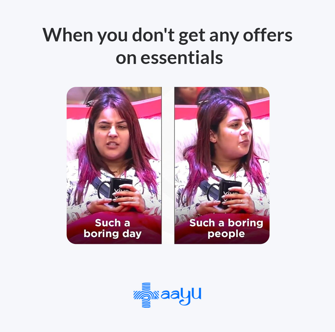Aayu App can brighten your day and your mood. Order essentials from Aayu to enjoy offers and deals from your nearby medical stores. Download the Aayu App- bit.ly/Aayuapp

#onlinedelivery #medicines #Aayu #AayuHaiNaa #health #onlinemedicine #onlinemedicinedelivery