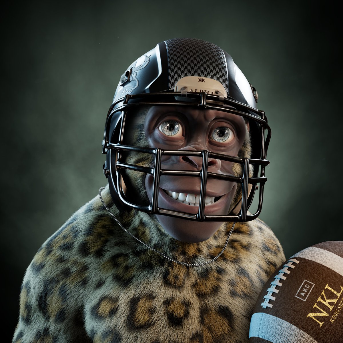 Kane is ready for Super Bowl, meet the #1 ranked player of the Jungle. 🏈

Reveal update: We're doing the final tests for the reveal right now, the artists and the dev team are working 24/7 to make the reveal go perfect, thanks for the support AKC Fam! 🙏🏼 ❤️