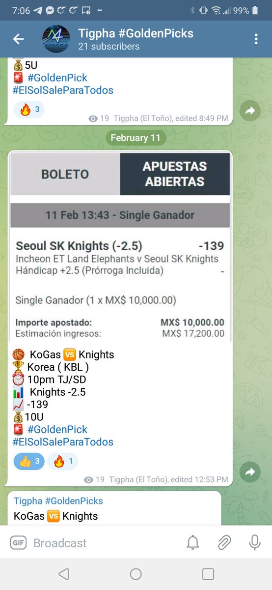 ale_picks's tweet photo. 🚨 Road to 100k with 5k 🚨
#GoldenPicks 

🏃#1
🏀 Delaware -6.5 -110 ✅
🏃#2
🏀 Stargard ML +105 ✅
🏃#3
🏀 Knights -2.5 -139 ✅

Bank inicial : $5,000
Bank actual : $22,000

Quieren el 🏃#4 $15,000 ?
200 🔄💙💬 si llegamos lo soltamos 🆓 https://t.co/EWYPDuZgdx 👈 https://t.co/cX7IxFyHhw