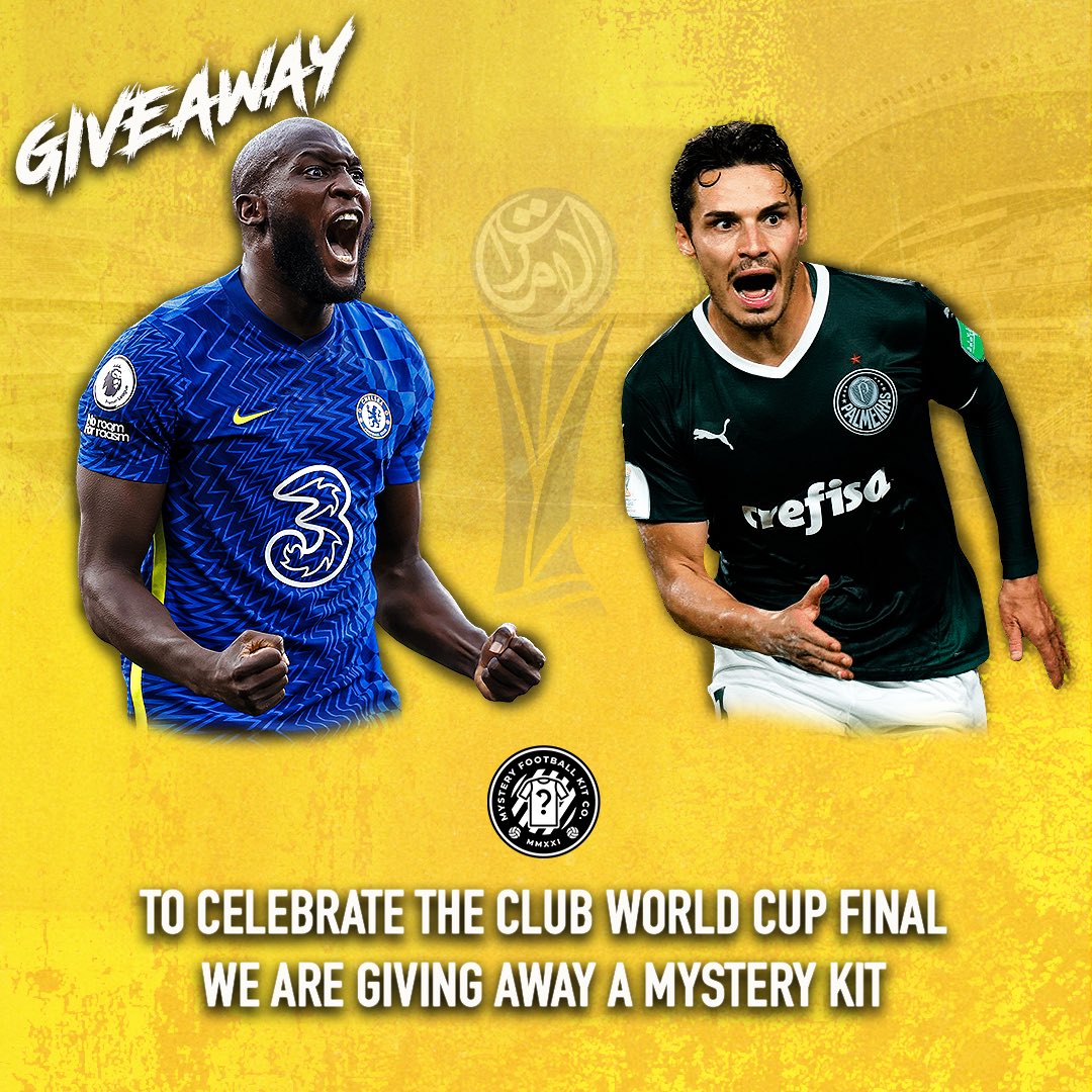 🚨 GUARANTEED GIVEAWAY🚨 

To celebrate the Club World Cup final we are giving away a mystery kit 👕 📦 

To enter follow the rules below: 

1. Follow <a href="/MysteryFootyco/">MysteryFootballKitco</a> 🚶🏻‍♂️
2. Retweet 🔁

Winner will be announced tomorrow 📆 

Good luck! 🍀 🤞🏼