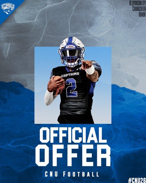 krazykb40's tweet photo. I am blessed to receive an offer from Christopher Newport University 🔵⚪️ @CoachRio55 @CoachJones90_ https://t.co/3CmcCCSNUZ