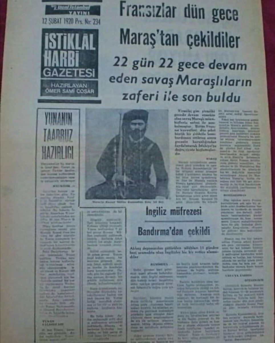 12 Şubat 1920 İstiklâl Harbi Gazetesi Manşeti 🇹🇷
#12SubatKurtulusBayramı