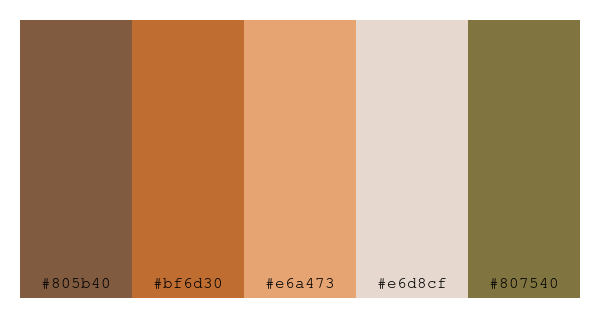 ColPaletteBot's tweet photo. Beep beep, here's a pretty color palette for you!
color-scheme.js parameters used:
- hue: 244
- variation: pastel
- colors: #805b40, #bf6d30, #e6a473, #e6d8cf, #807540
Have a lovely day!
#twitterbot #colorpalette #colors #palette #prettycolors https://t.co/DOjz6xPzN3