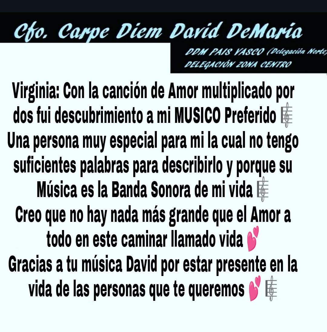 guasyDDM's tweet photo. En ocasiones escuchas una canción y piensas que el autor la ha escrito basándose en tu vida, y eso les pasa a muchos con #AmorMultiplicadoporDos #DavidDeMaría25Años @DavidDeMaria https://t.co/gLKDmXLdU0 https://t.co/hi5ivEA5j8