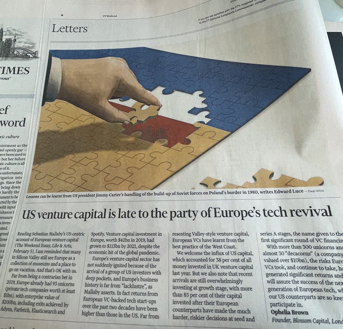 ophelia (@ophelia_brown) on Twitter photo An Italian may have discovered America, but US VCs did not uncover European tech.
<a href="/FT/">Financial Times</a> Letters: US venture capital is late to the party of Europeโs tech revival on.ft.com/3Bd8k6R An Italian may have discovered America, but US VCs did not uncover European tech.
<a href="/FT/">Financial Times</a> Letters: US venture capital is late to the party of Europeโs tech revival on.ft.com/3Bd8k6R
